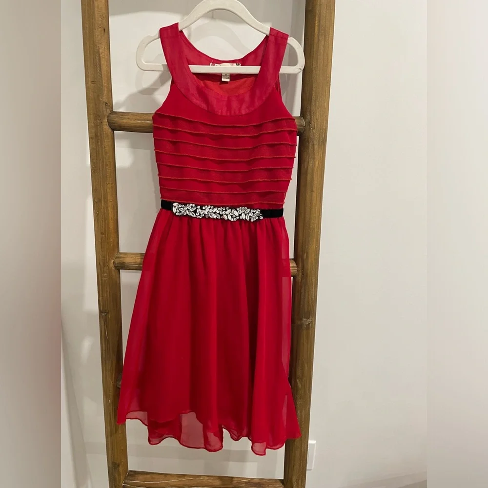 Beautiful Girls Dress with Crystal Detail